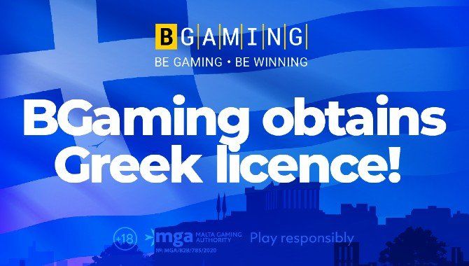 BGaming granted Type A1 Supplier Greek licence