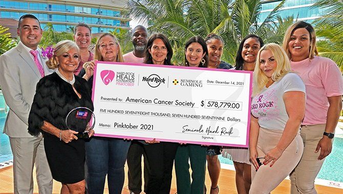 Hard Rock s Pinktober campaign raises over  700 000 for breast cancer support